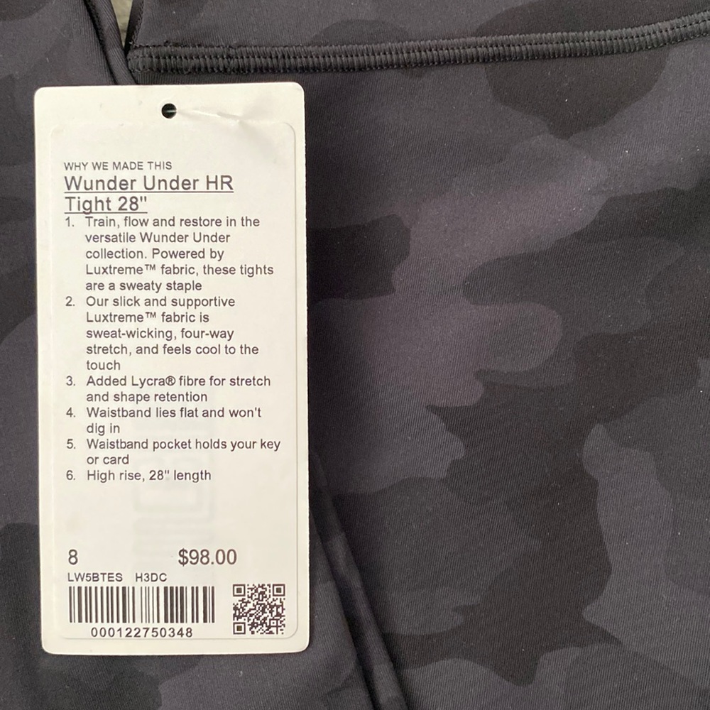 Lululemon Wunder Under Full on Luxtreme